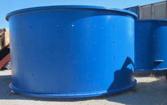 VICKERS RUWOLT 5.3m x 5.6m (17'4" x 18'4") AG/SAG Mill with 2250 HP (1678 kW) drive